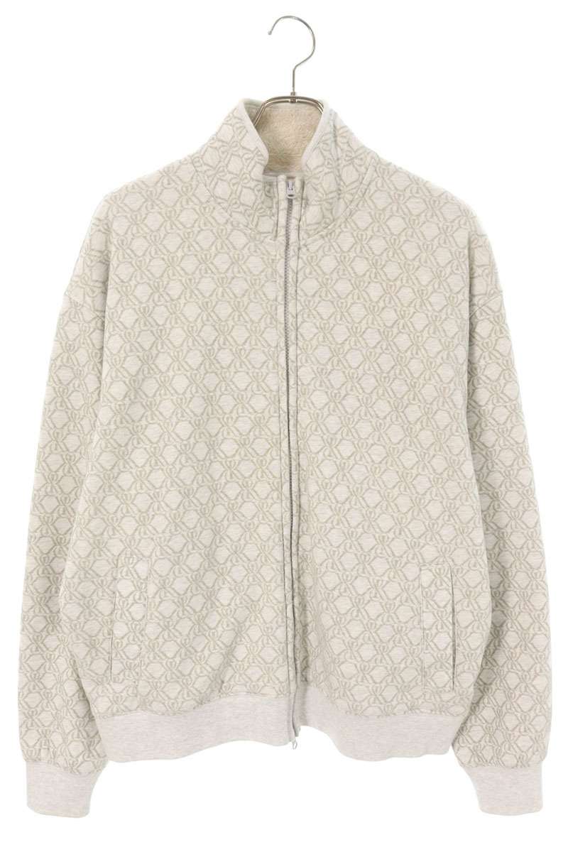 KITH Bonded Fleece Wyona Full Zip Bone Pattern Size M
