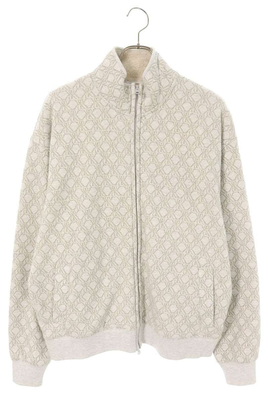 KITH Bonded Fleece Wyona Full Zip Bone Pattern Size M