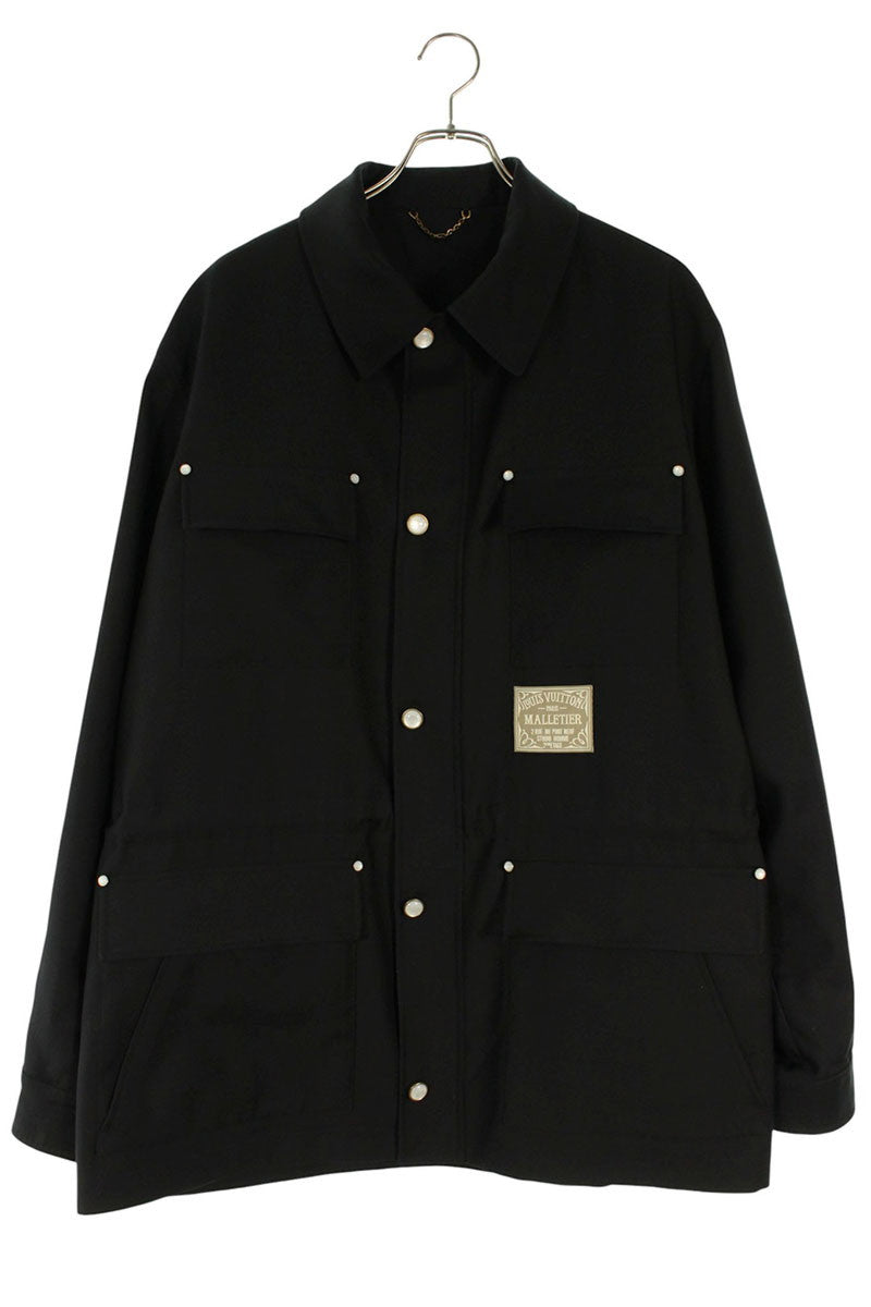 LOUISVUITTON 25AW Flap Pocket Field Jacket Black Size XXL