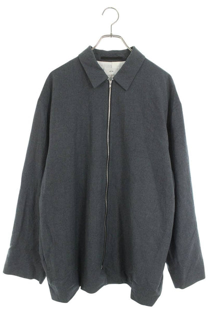ATON Zip-Up Wool Blouson Gray Size 6