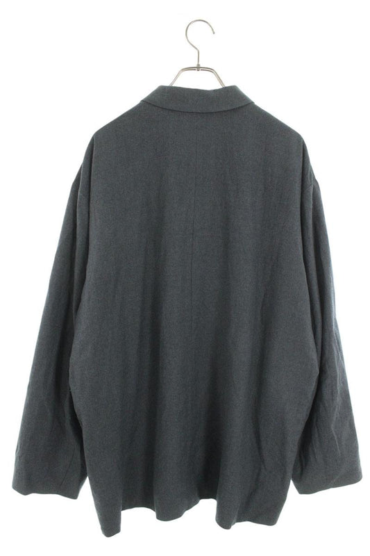 ATON Zip-Up Wool Blouson Gray Size 6