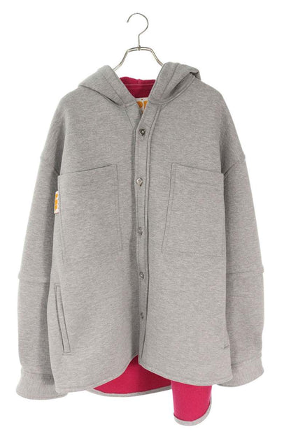 PDF RAF HOODIE Blouson Gray x Pink Size M