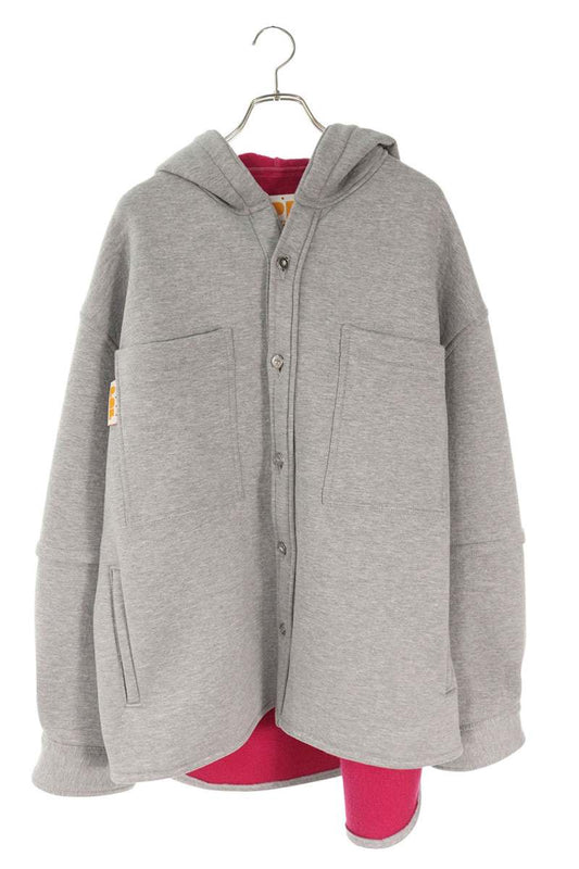 PDF RAF HOODIE Blouson Gray x Pink Size M