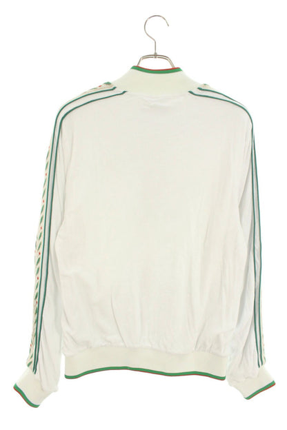 CASABLANCA Cotton Track Jacket White/Green Size M