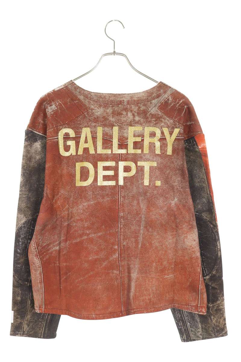 Gallery Dept. 25AW Zip Up Sweatshirt Red x Black Size L