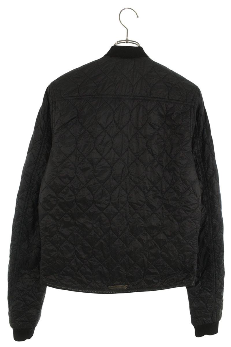 Chrome Hearts Leather Piping Quilted Zip Jacket Black Size M