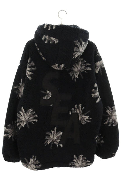 WIND AND SEA Palm Tree Fleece Hoodie Black Size L