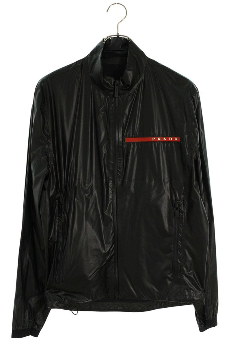 PRADA Light Bi-Stretch Nylon Jacket Black Size S