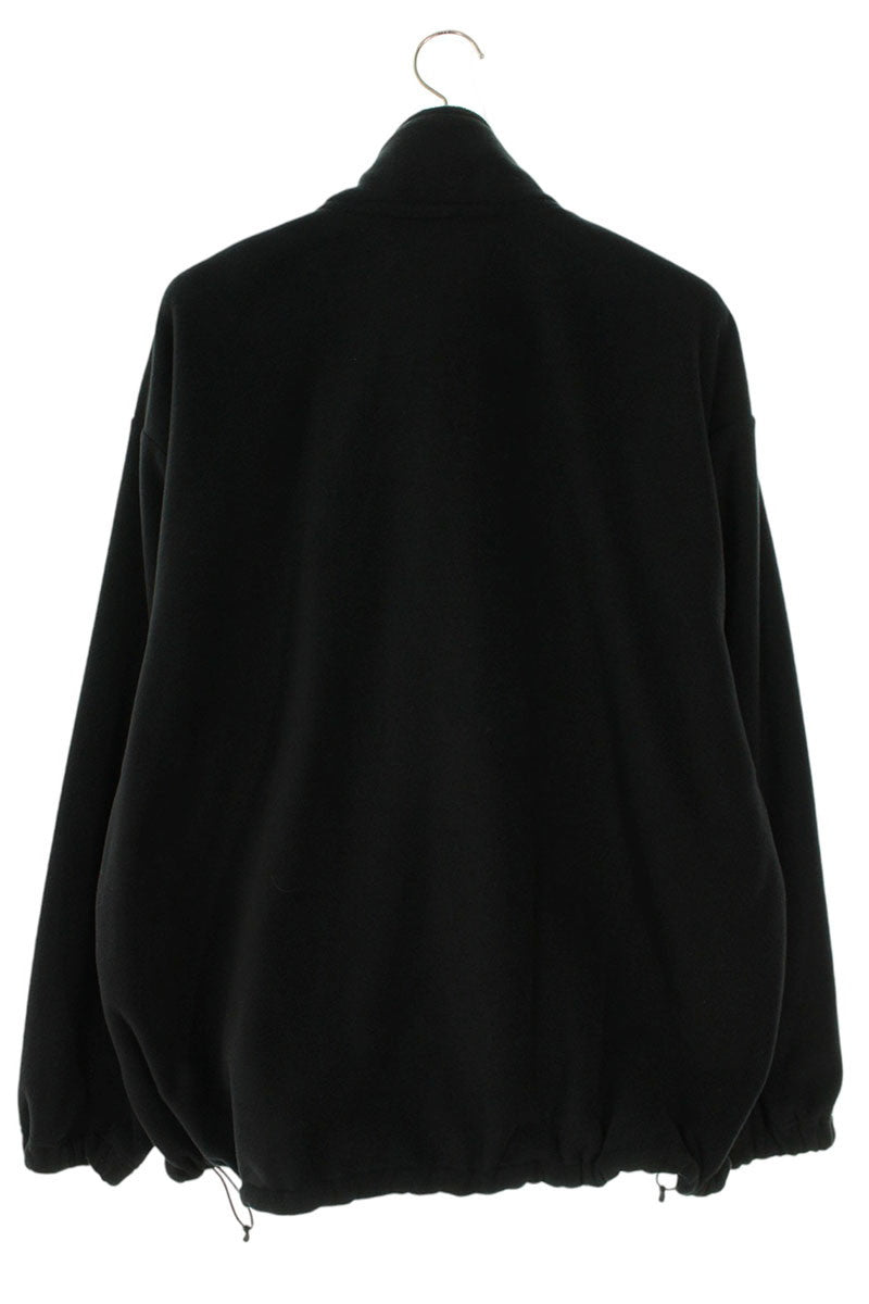 ENNOY Logo Embroidered Fleece Jacket Black Size XL