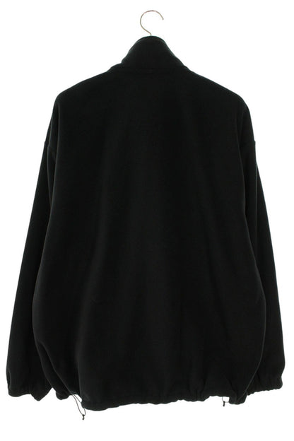 ENNOY Logo Embroidered Fleece Jacket Black Size XL