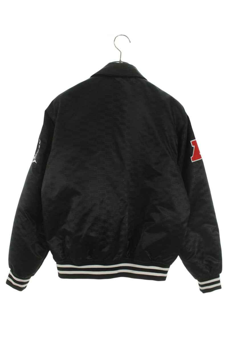 KITH RAIDERS Nylon Varsity Jacket Black Size XS