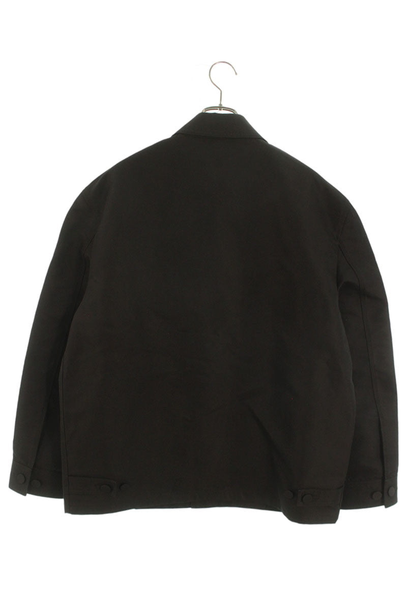 GUCCI 24AW Logo Print Cotton Shirt Jacket Brown Size L
