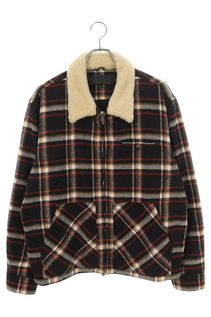 Chrome Hearts U BLACK SHEEP PLD Check Zip Jacket Size L