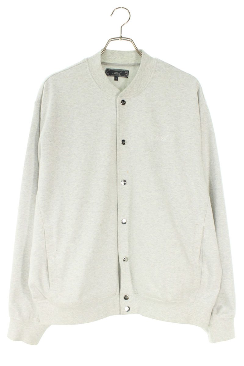 KITH Sweat Varsity Jacket Gray Size M