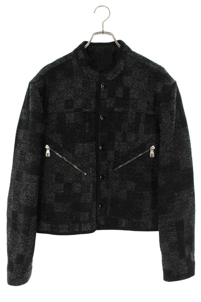 LOUISVUITTON 25SS Black Denim Boucle Flight Jacket Size M