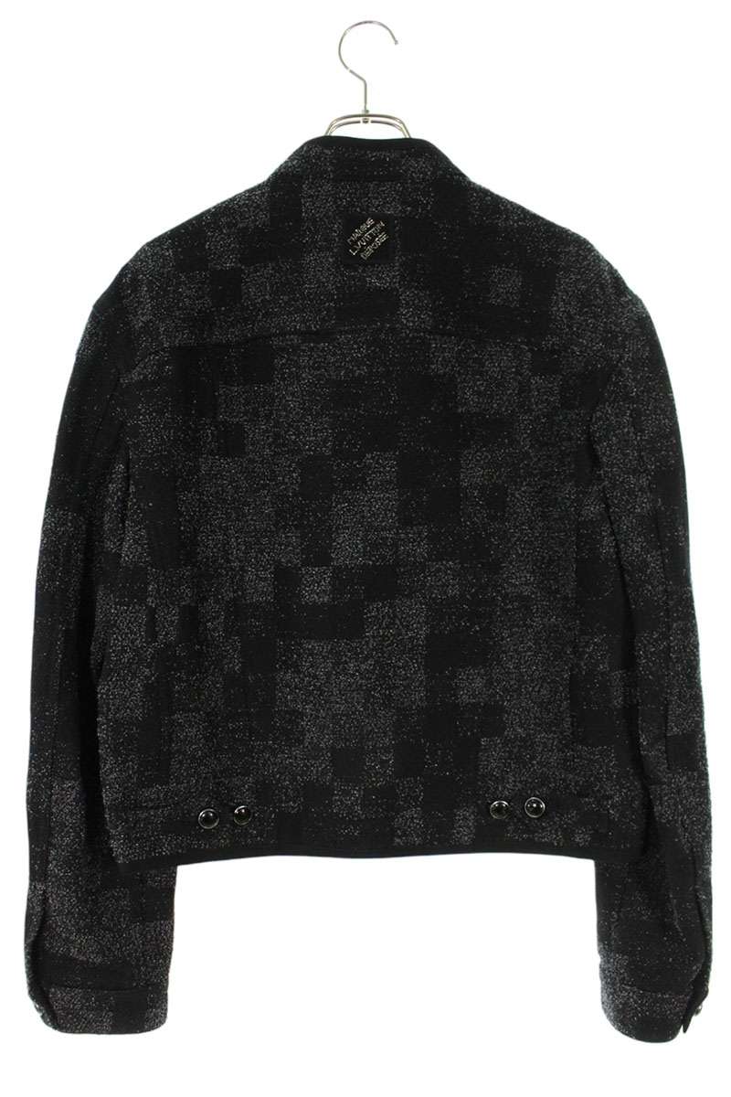 LOUISVUITTON 25SS Black Denim Boucle Flight Jacket Size M