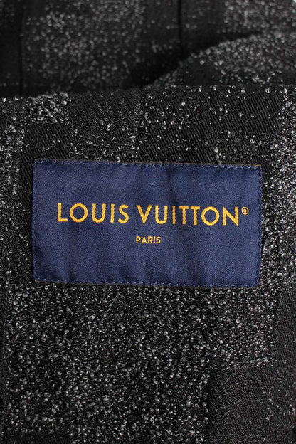 LOUISVUITTON 25SS Black Denim Boucle Flight Jacket Size M