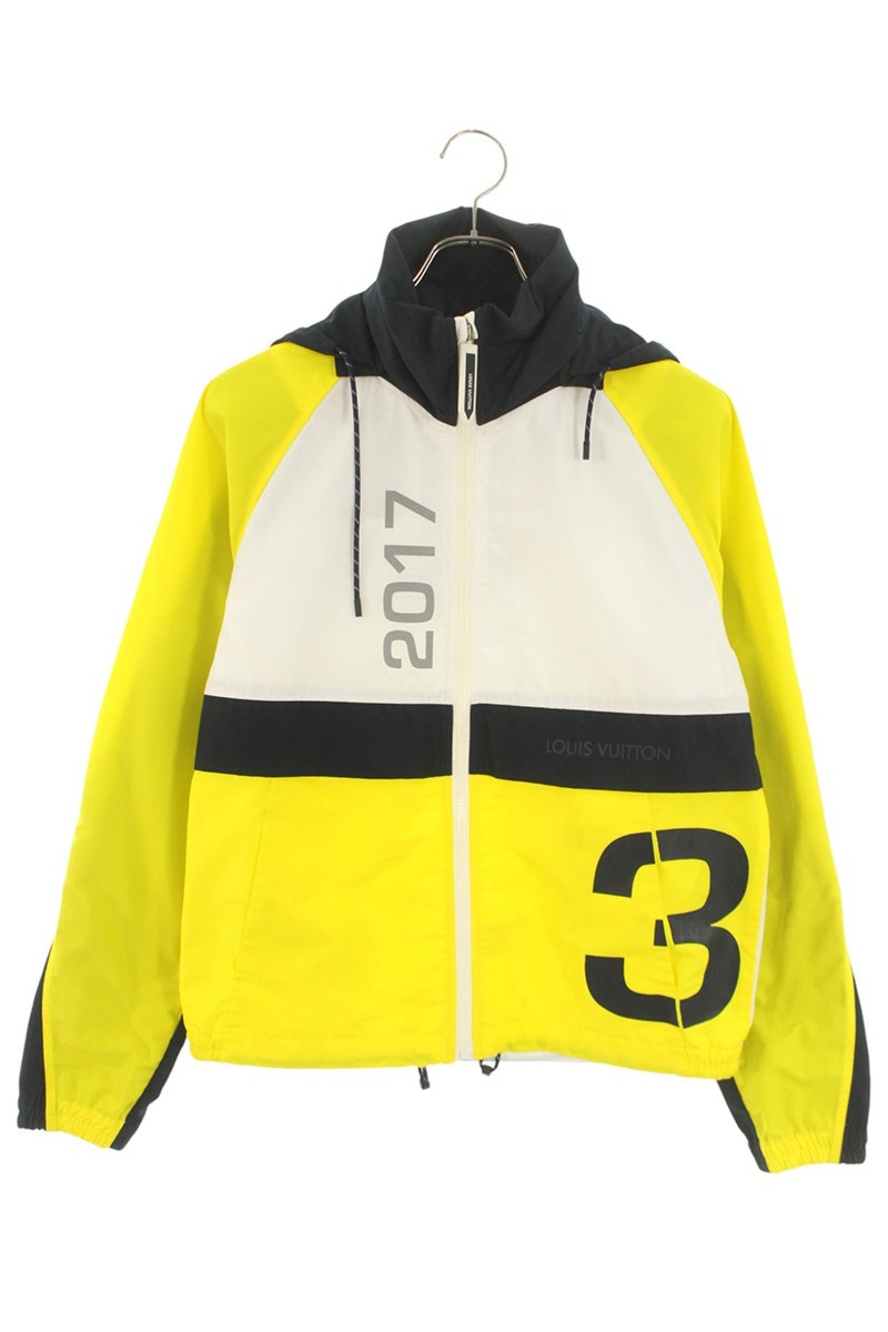 Louis Vuitton 17SS Blouson White x Blue x Yellow Size 44
