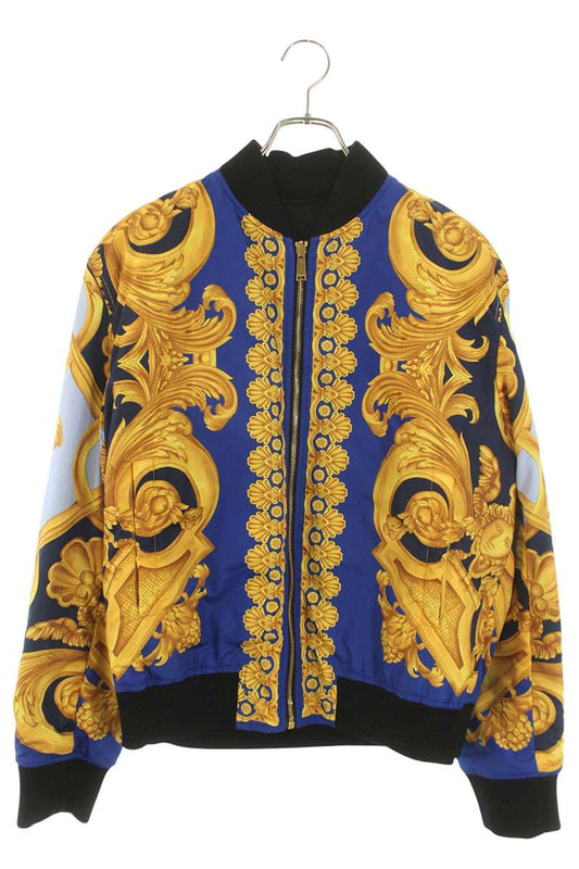 Versace Barocco Reversible Nylon Bomber Jacket Multi Size M
