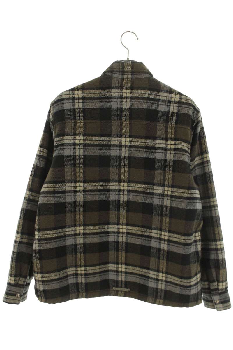 Chrome Hearts WORK DOG Check Cross Ball Fleece Lined Size M