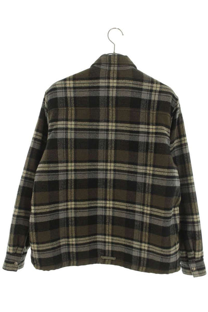 Chrome Hearts WORK DOG Check Cross Ball Fleece Lined Size M
