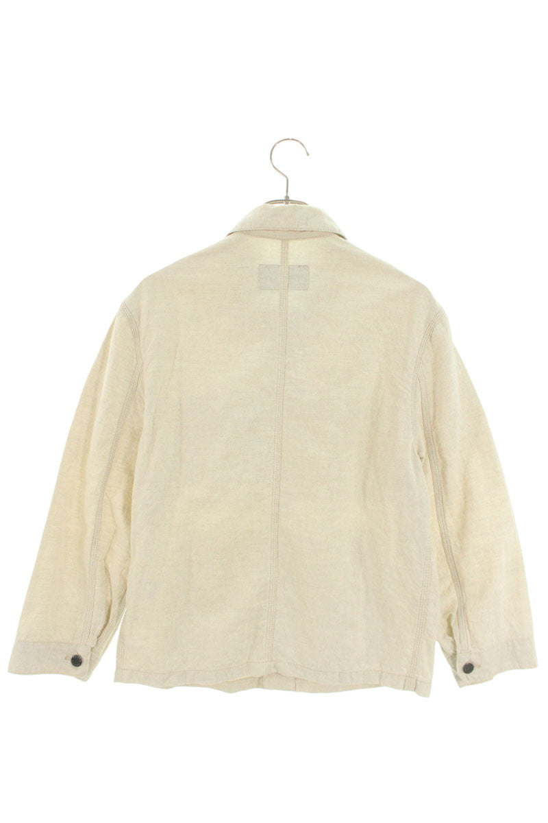 PRADA Triangle Chambray Jacket Beige Size S