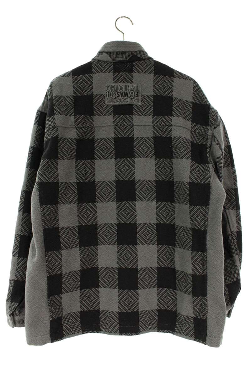 TENDERLOIN Buffalo Check Melton CPO Jacket Gray Size XL