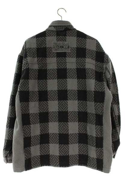 TENDERLOIN Buffalo Check Melton CPO Jacket Gray Size XL