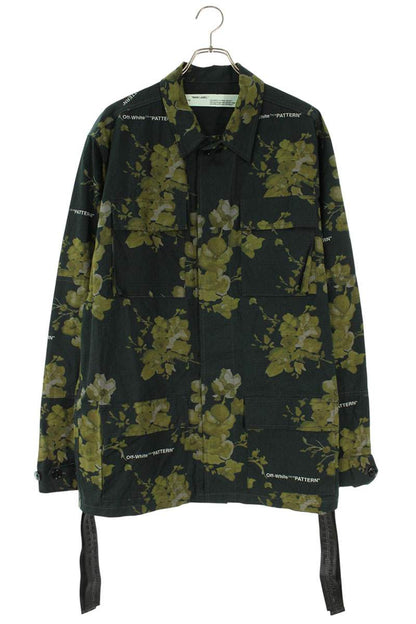 OFF-WHITE Floral All-Over Print Military Jacket Size XL
