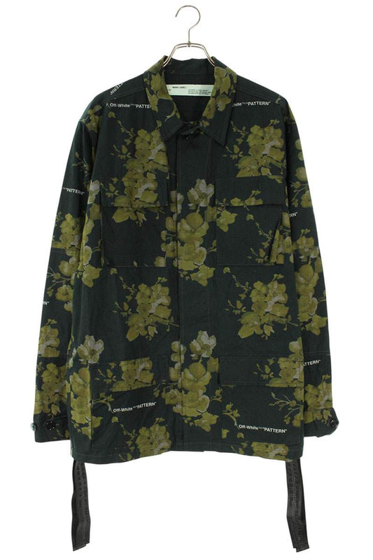 OFF-WHITE Floral All-Over Print Military Jacket Size XL