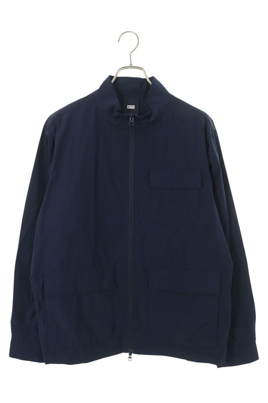 KITH 23SS Zip Front Blouson Navy Cotton Size L