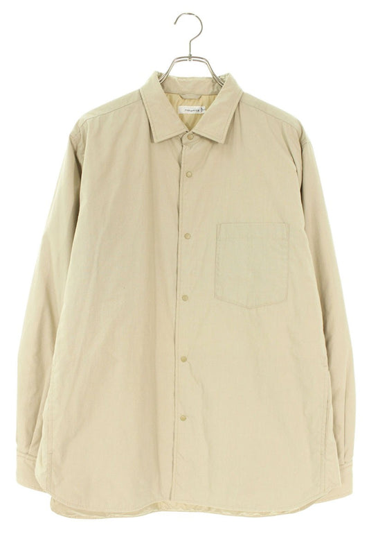 nanamica Insulation Shirt Jacket Beige Cotton Size L