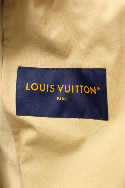 LOUISVUITTON LV Monogram Zip-Up Work Jacket Beige Size M