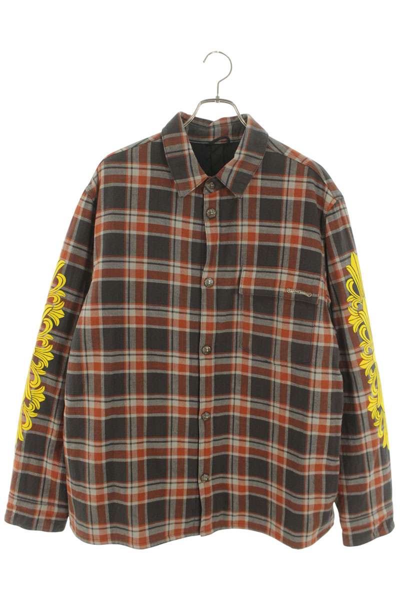 Chrome Hearts WORKN JNKYD PLD Floral Sleeve Check Size XL