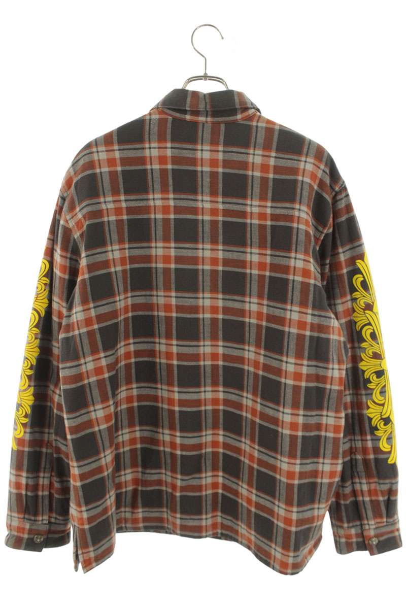 Chrome Hearts WORKN JNKYD PLD Floral Sleeve Check Size XL