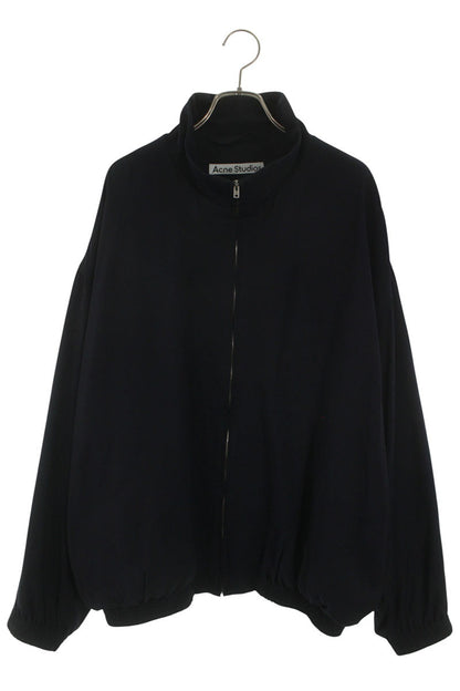 ACNE STUDIOS Back Logo Rayon Zip Jacket Navy Size S