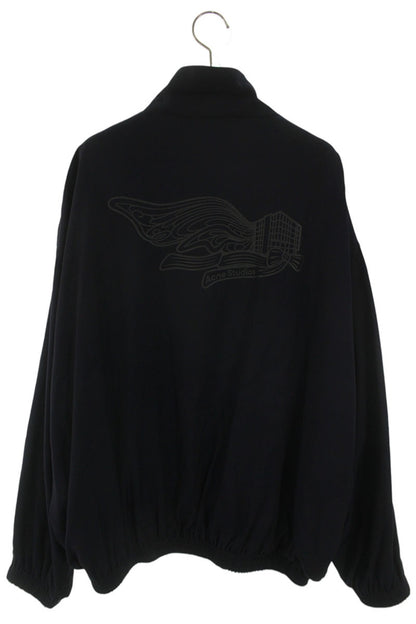 ACNE STUDIOS Back Logo Rayon Zip Jacket Navy Size S