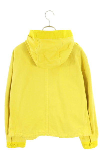 DIOR Cotton Zip Up Hoodie Blouson Yellow Size XL