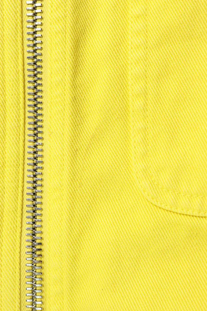 DIOR Cotton Zip Up Hoodie Blouson Yellow Size XL
