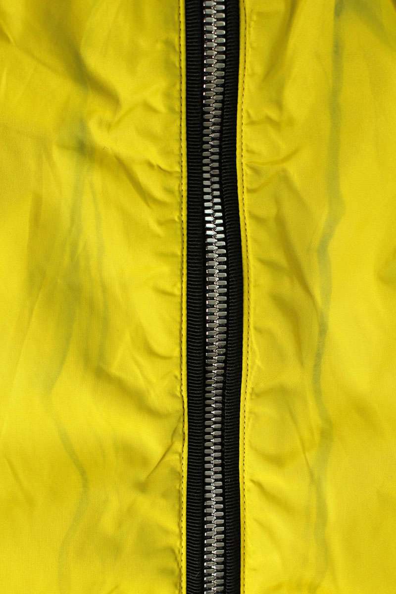 DOLCE & GABBANA Arm Logo Print Nylon Blouson Yellow Size L