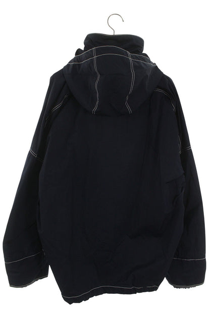BOTTEGA VENETA Tech Nylon Hooded Zip Blouson Navy Size M