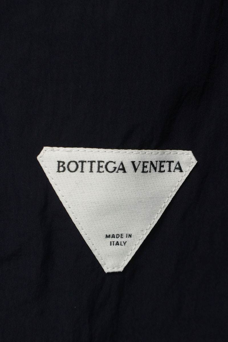 BOTTEGA VENETA Tech Nylon Hooded Zip Blouson Navy Size M
