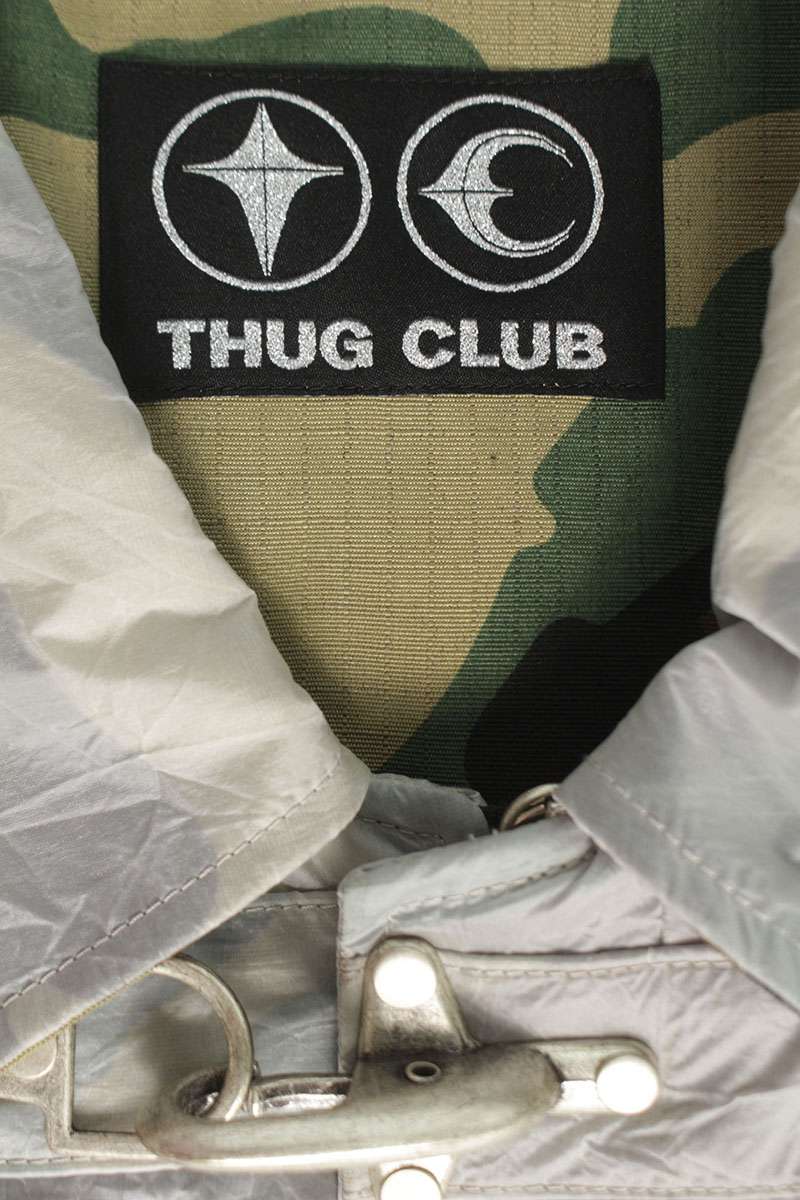 THUG CLUB Clouded Bio Soldier Camo Jacket White Size XL
