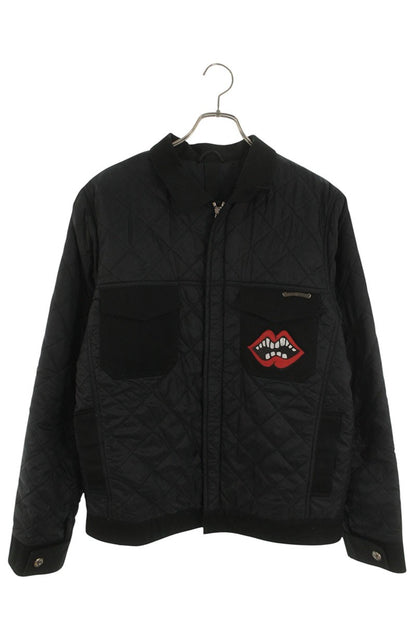 Chrome Hearts Chomper Patch Quilted Nylon Zip Blouson Size M