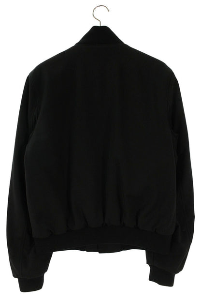 PRADA Virgin Wool Triangle Logo Quilted Blouson Black Size S