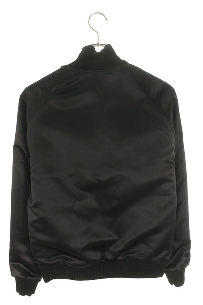Richardson Reversible Wool Satin Car Club Jacket Blouson Black x Beige Size XS
