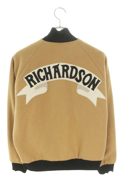 Richardson Reversible Wool Satin Car Club Jacket Blouson Black x Beige Size XS
