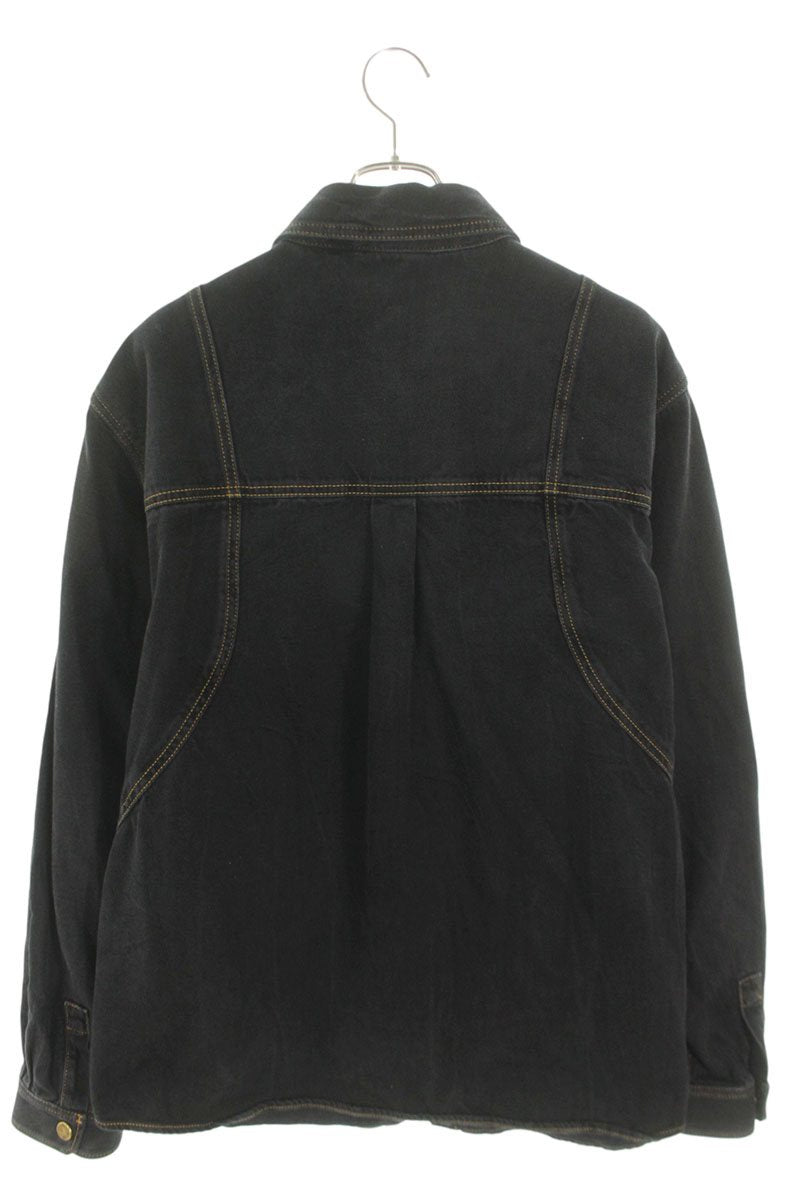 LOUISVUITTON 23SS Logo Embroidered Denim Blouson Size L