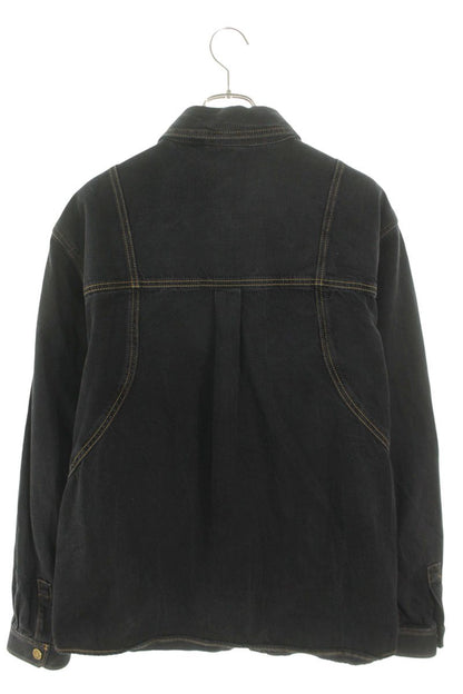 LOUISVUITTON 23SS Logo Embroidered Denim Blouson Size L