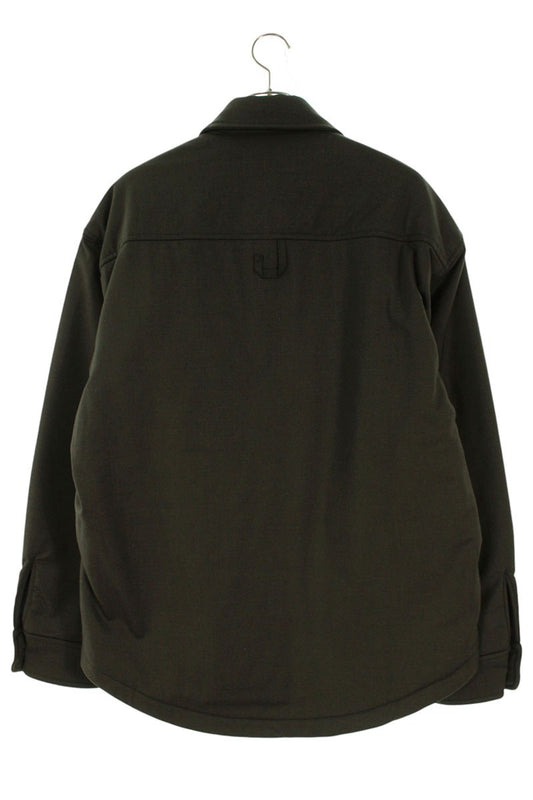 JACQUEMUS FW16 Wool Pocket Logo Embroidered Shirt Size M